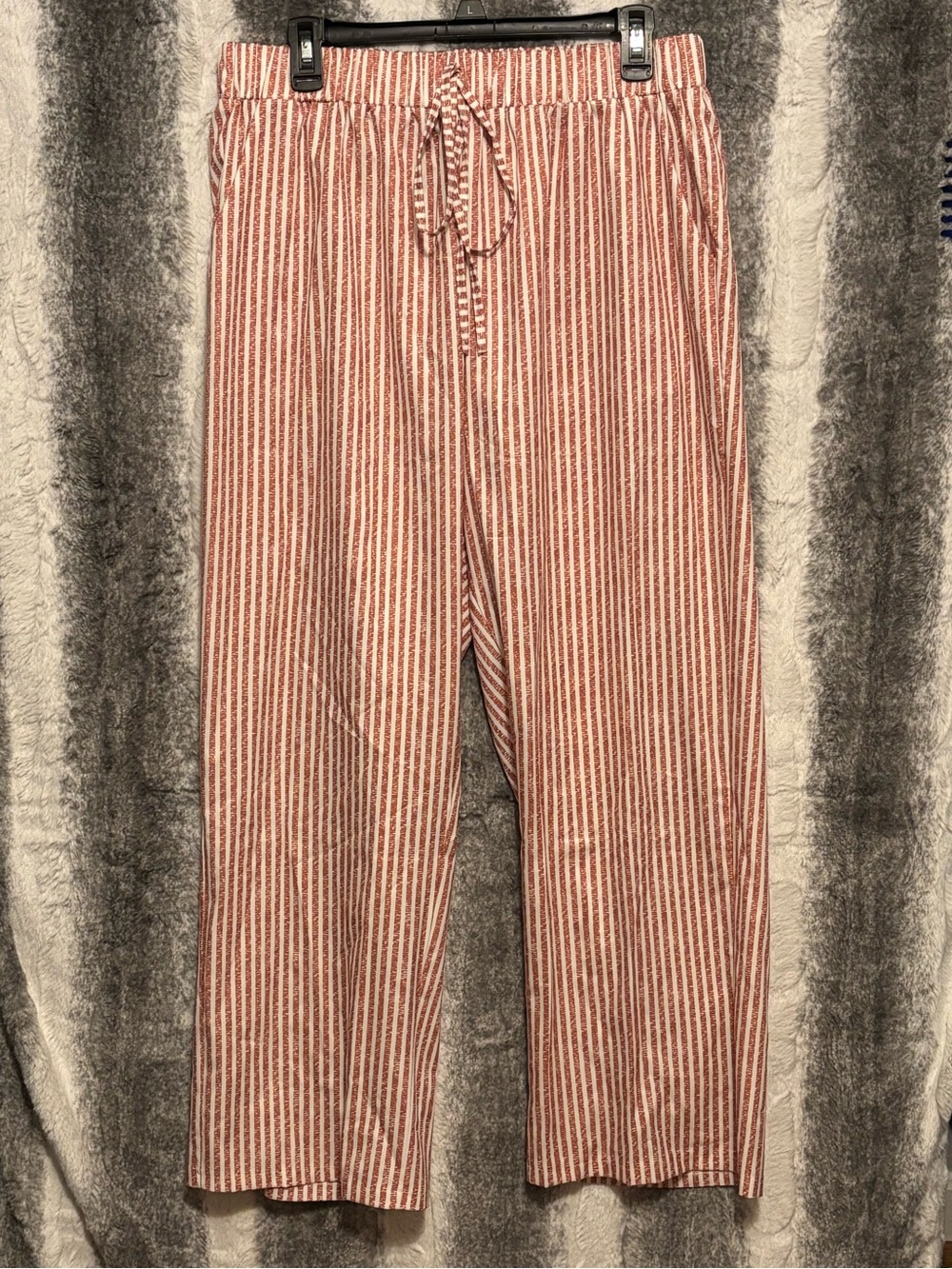 Striped Drawstring Casual Pants size 1XL